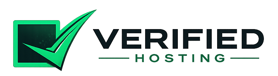 Verified Hosting logo for the header